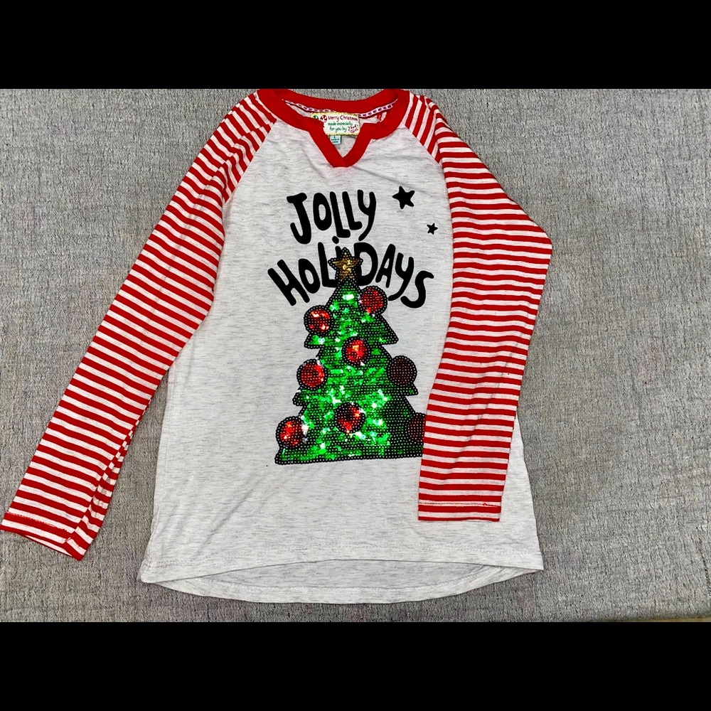 Girl Holiday Shirt, long sleeve